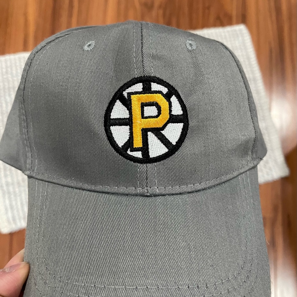 Unbranded Men's Strapback Hat Gray Embroidered NHL Providence Bruins Logo